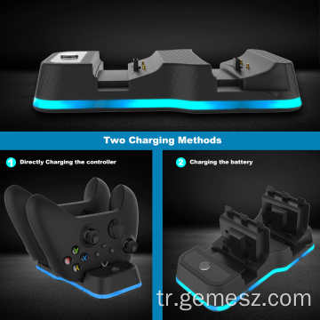 Xbox Series X kablosuz Oyun Kumandası için Şarj İstasyonu